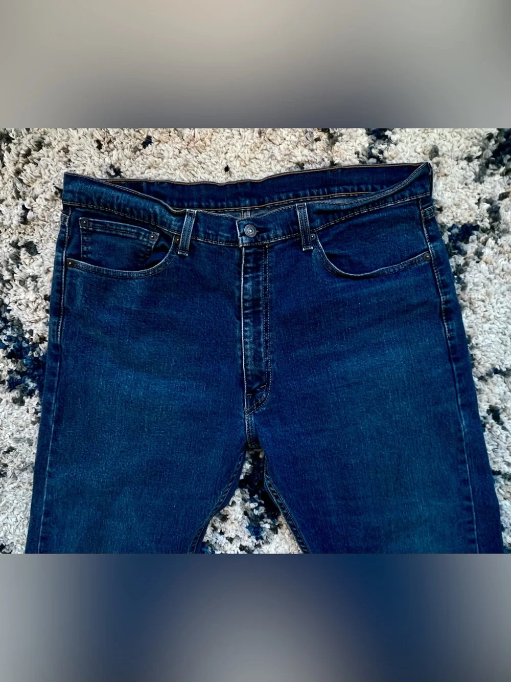 Levi Strauss &  Co. Men's Dark Blue 505 Jeans